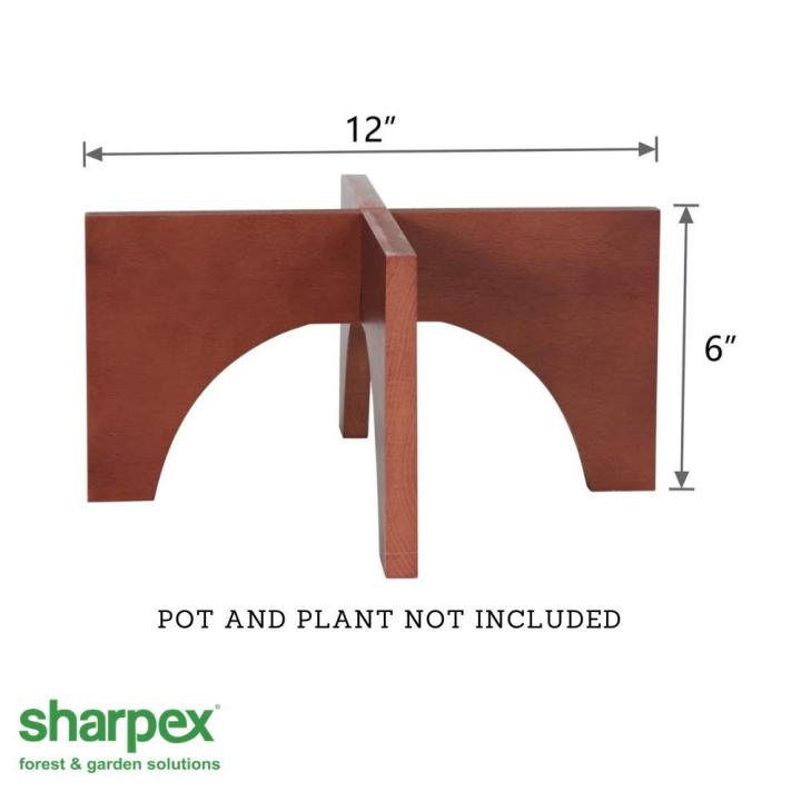 Plant%20Stand%20%7C%20Wood%20Flower%20Pot%20Holder%20%7C%20Indoor/Outdoor%20Flower%20Potted%20Holder%20Rack%20for%20Tall%20Plant-%20Brown%20-%20Image%203