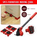 5 In 1 Household Furniture Mover Lifter Heavy Furniture & Appliance Lifting Tools Moving Sliders Mover Transport Set. 