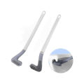 L Shape Flexible  Silicone Toilet Brush Scrubber Deep Cleaner Hockey Design. 