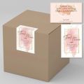 Artsy Home 60pcs Pink Rectangle Cute Thank You Stickers for Business Gift Box Packaging Decoration Sealing Label Sticker. 