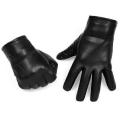 Winter Outdoor Faux Leather Waterproof Full Finger Touch Screen Gloves. 