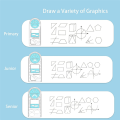 Multifunctional Geometric Ruler, Geometric Drawing Template, Measuring Tool Draft Rulers for School Office. 