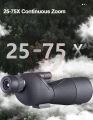 Land View 25-75x60 Spotting Scope Bak4 FMC Waterproof Monocular Telescope for Wide View Birdwatching Golf Sight Scope - Smart Gallery. 