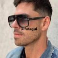 Difutagui Luxury[ New ]T Word Retro Double Beam Large Frame Pilot Sunglasses Luxury Trendy Fashion Big Face Sun Glasses 2024 Sunglasses. 