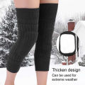 Fur Padded Short Woolen Knee Warmer Unisex. 