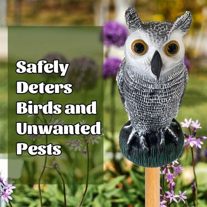 New Pest Control Owl Bird Deterrent Realistic Sunscreen Owl Ornaments Waterproof Garden Decoration Owl Decoy Outdoor