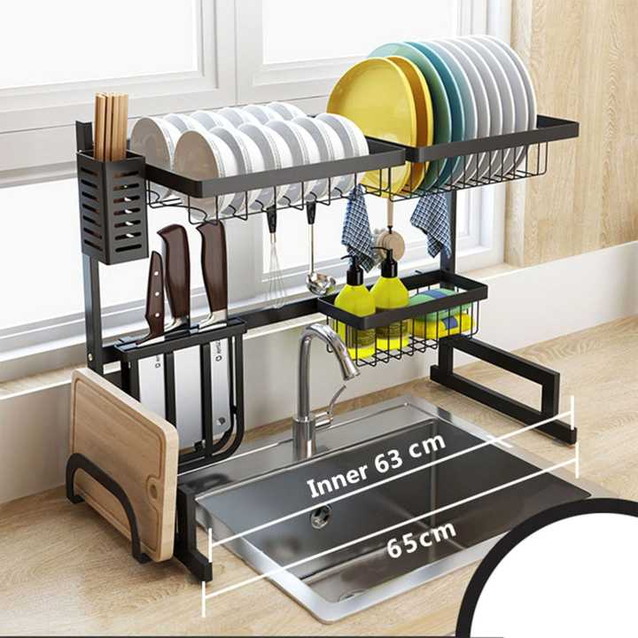 Single Layer Stainless Steel Dish Drainer Rack