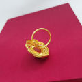 Ganesh Red Muga Free Size Adjustable Panchadhatu Ring Authi For Girls And Women. 