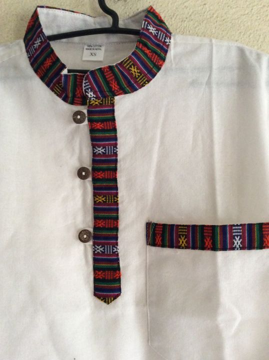 White%20Bhutani%20Half%20Kurta%20Shirt%20For%20Men%20-%20Image%204