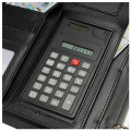 Pullhee-2X Black A4 Executive Conference Folder Portfolio PU Leather Document Organiser. 