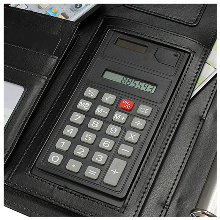 Pullhee-2X%20Black%20A4%20Executive%20Conference%20Folder%20Portfolio%20PU%20Leather%20Document%20Organiser%20-%20Image%202