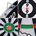 Professional 18 Inch Cork Deluxe Flocked Dart Game with 6 Darts -Multicolor 18 inch Dart Board (Multicolor). 