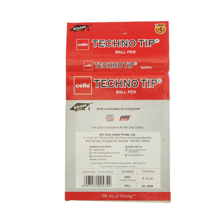 Cello%20Techno%20Tip%20Ball%20Pen%2010%20Pc%20-%20Image%203