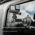 Car Fixed Bracket Black Action Camera Mount for Caplock Sports Camera Suction Cup Mount / Go3. 