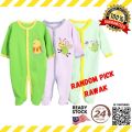 100% Cotton Soft Jumpsuit For Newborn-3 Pcs. 