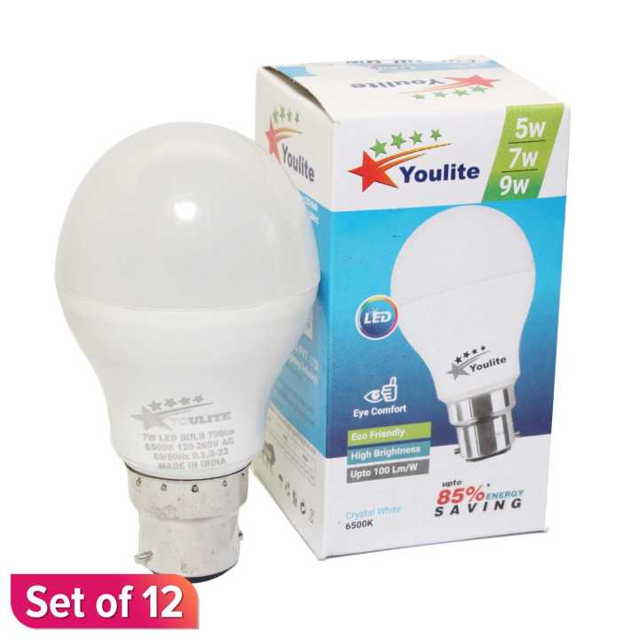 LED Bulb 7w Set Of 12