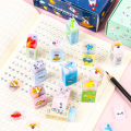 Cartoon Eraser For Children With Less Crumbs Painting Can Be Cut Eraser Sassafras Elementary School Sandwich Eraser. 