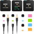 Rode Wireless GO II 2-Person Compact Digital Wireless Microphone System/Recorder (2.4 GHz, Black). 