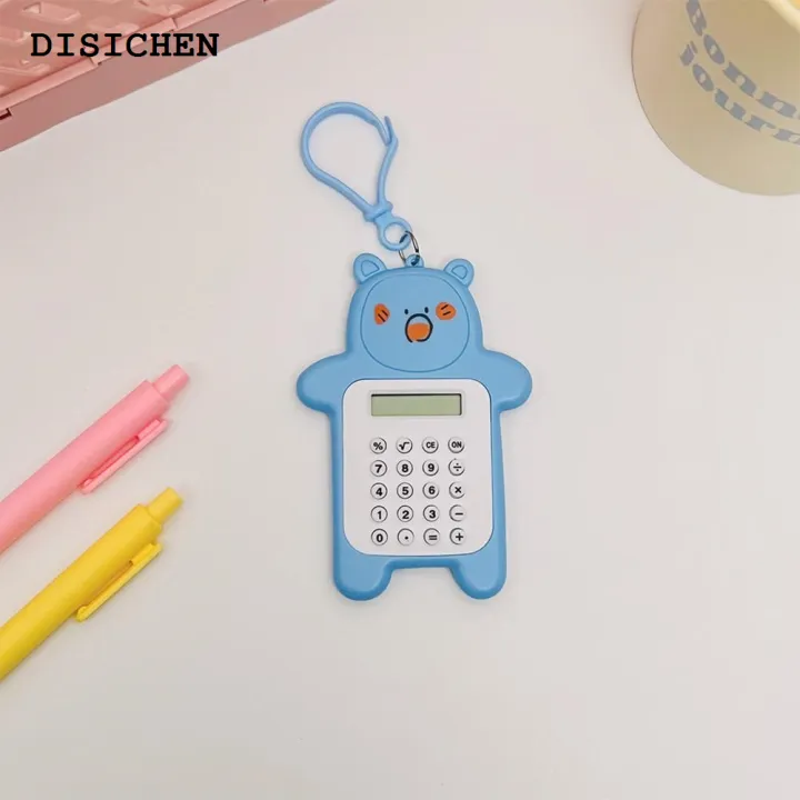 DISICHEN%20%E3%80%902025%20Version%E3%80%91%20School%20Supplies%20Calculator%20Battery%20Powered%20Counting%20Creative%20Cute%20Bear%20Shape%208-Digit%20Desktop%20Small%20Calculator%20-%20Image%203