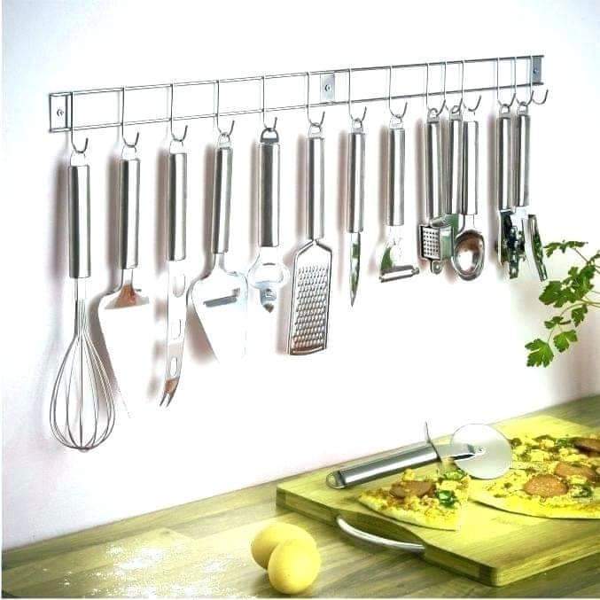 Kitchen Utensils Hook Wall Hanging Stainless Steel Utensil