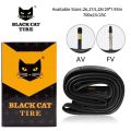 Thickened MTB Black Cat Tires 26 27.5 28/29 700X23/25C Mountain Bike Tyre Puncture Resistant MTB Inner Tube American Valve. 