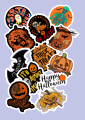 Halloween Sticker Set- 12 pcs | Sticker Pack for Laptop | Decalsnation. 