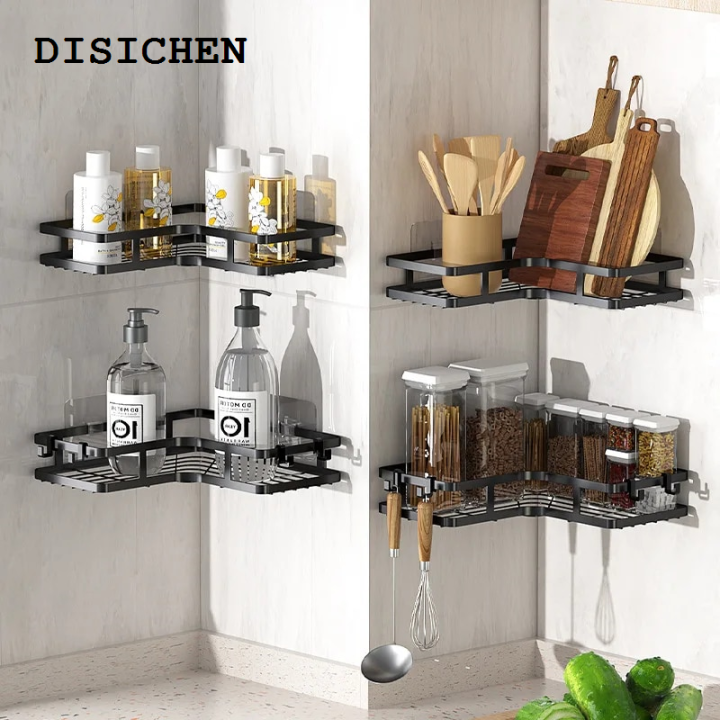 DISICHEN%20Fashion%201PCS%20Wall%20Mounted%20Shelf%20Triangle%20Waterproof%20Organiser%20Bathroom%20Kitchen%20Laundry%20Cosmetic%20Supplies%20Hole%20Free%20Home%20-%20Image%203
