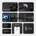 Renyuan New Eh500 Wireless Bluetooth 5.4 Headset Deep Active Noise Reduction Luxury Hi-Fi High Resolution Sound Quality Gaming Headphones. 