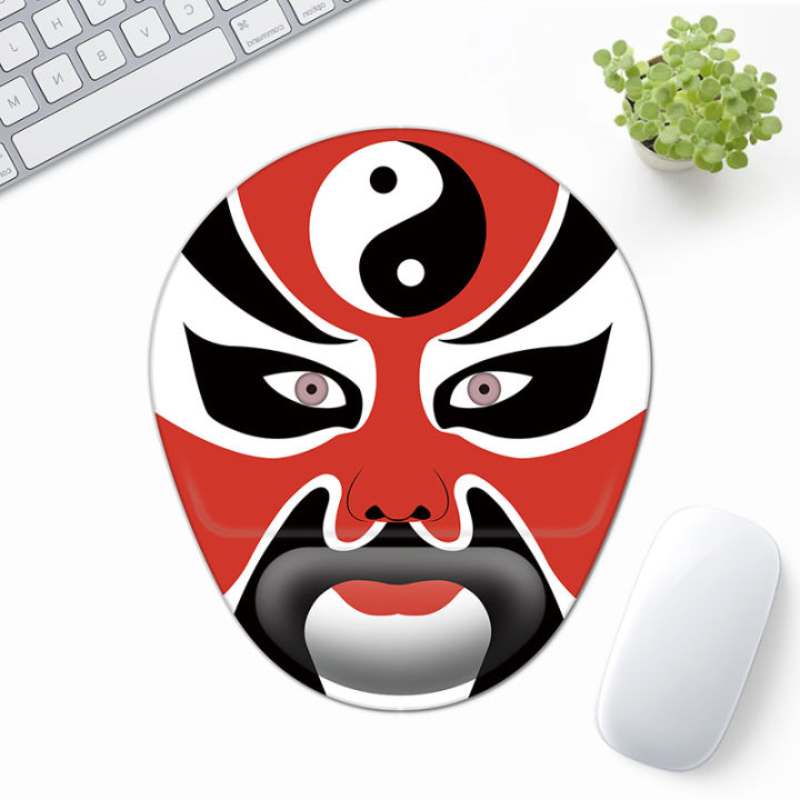 New%20specials%20Peking%20Opera%20Mask%20Ergonomic%20Mouse%20Pad%20Wrist%20Rest%20Non-Slip%20Rubber%20Desk%20Mat%20Pad%20Under%20Hand%20Office%20Mouse%20Carpet%20Wristband%20Jessica%20-%20Image%202