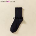Difutagui Men Socks Solid Striped Black White Socks Unisex Street Striped Fifty percent discount Mid Tube Breathable Sports Socks Quick Drying Casual Sock. 