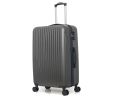 Dark Grey Hard Cover 4 Wheeler Travel Luggage (Small). 