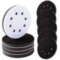 NANLIY 20 Pack Soft Density Interface Pads 5 Inch 8 Holes Hook and Loop Sponge Cushion Buffer Backing Pad Foam Interface Pads. 