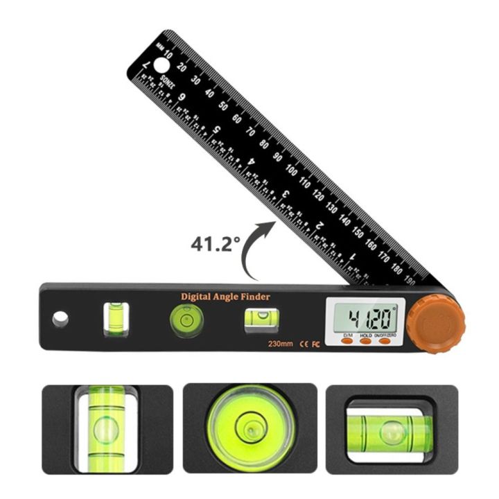 Woodworking Measuring Tool Electronic Goniometer Angle Level Ruler ...