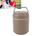 Practical 304 Stainless Steel Round Lunch Container 420ml Insulated Food Storage Portable Lunch Box For Office. 