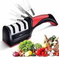 Manual Knife Sharpener 3-Stage Knife Sharpening Tool Professional | 3 Level Manual Knife Sharpening Tool. 