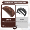 OUMERY Hair Care Comb Anti-Static Handmade Natural Wood Wooden Carved Sandalwood Combs Pocket Comb Massage Comb Hair Comb. 