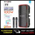 W-King Speaker Karaoke Bluetooth Portable Wireless T7, 2Mic Party Box Original Speker Travelling Portable WKING. 