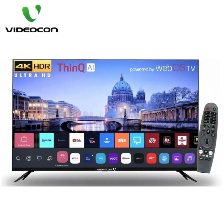 Videocon 55" 4K UHD HDR WebOS ThinkQ AI Smart Led Tv