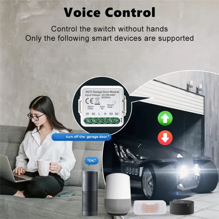 1%20PCS%20Tuya%20Zigbee%20Smart%20Garage%20Door%20Controller%20Universal%20Garage%20Door%20Remote%20Control%20White%20ABS%20App%20Voice%20Timing%20Control%20for%20Home%20-%20Image%204