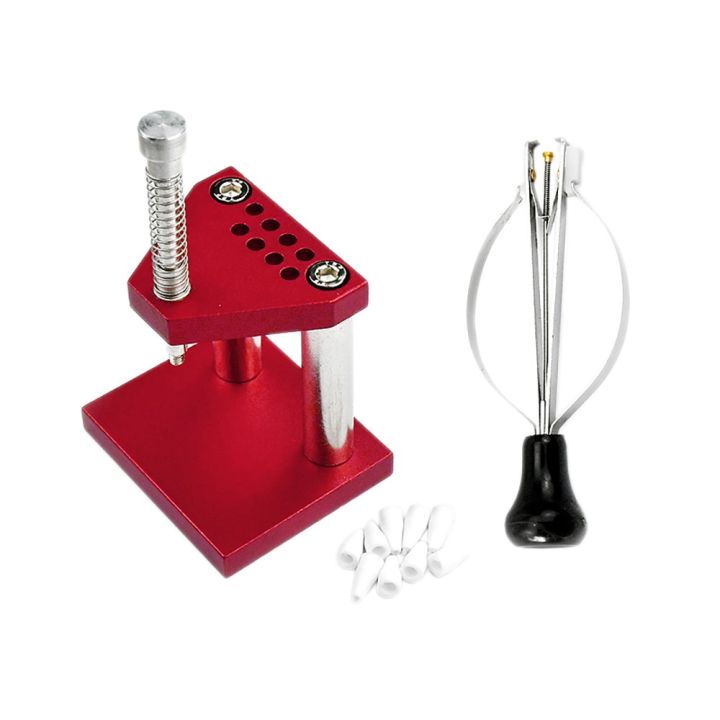Watch Hand Plunger Puller Remover Hand Set with 9 Plastic Dies