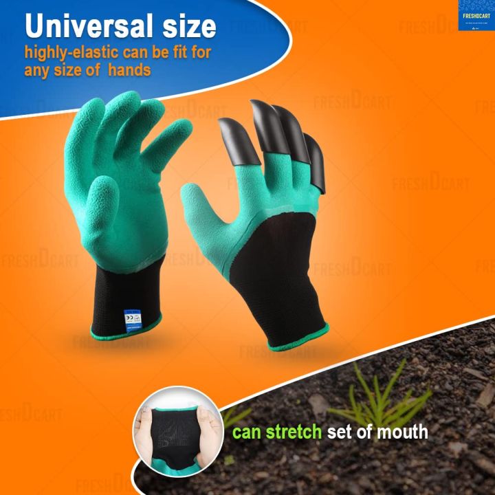 Washable%20Garden%20Farming%20Gloves%20With%20Right%20Hand%20Fingertips%20ABS%20Claws%20for%20Pruning,%20Digging%20&%20Planting,%20Gardening%20Tool%20-%20Image%203