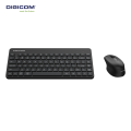 DIGICOM WIRELESS MULTIMEDIA KEYS  ULTRA THIN QUIET COMPACT TENKEYLESS MINI KEYBOARD & WIRELESS SILENT CLICK ERGONOMIC MOUSE COMBO | DG-K85. 