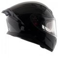 Axor Apex Solid Black Double Visor Helmet. 