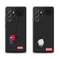 NEW Spiderman Marvel Cute Case For Samsung Galaxy S23 Ultra S22 5G S21 FE S20 Plus S10 4G Note20 10Lite Black Soft Phone Cover. 