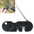 2X Portable Mini Knife Multifunction Sharpener, Steel Outdoor EDC Mini Tool Sharpener. 