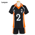 Lanyun Anime Haikyuu Hinata Shoyo Karasuno High School Volleyball Sportswear Sales promotion Christma Party Cosplay Short Sleeve Short Jersey Uniform. 