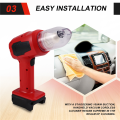 Handheld Vacuum Cleaner 10kPa Cordless Dust Collect Machine andAir Blower Tool forMilwaukee 18V Battery. 