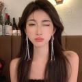 【Mega Sale】East Chrysanthemum Yinchuan Waterfall Tassel Earrings Women's 2023 New Fashion Earrings. 