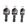 3 PCS 1/4Inch Hex 12/16/19mm Countersink Bore Set For Wood Metal Quick Change Bit Easy To Use. 