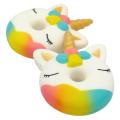 Jumbo Cute Squishy Rainbow Unicorn Slow Rising Straps Soft Squeeze Bread Cake Kid Fun Decor Toy Gift - Intl. 